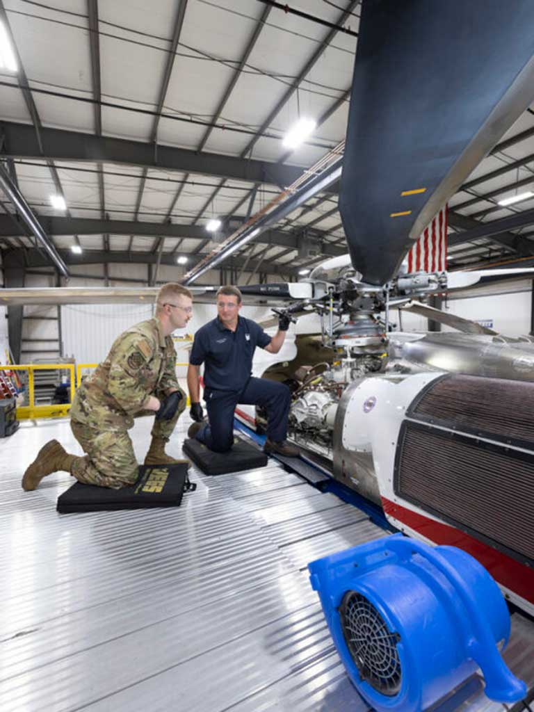 Air Force members are observing Yas Marina perform inspections and maintenance before the new fleet arrives next spring.