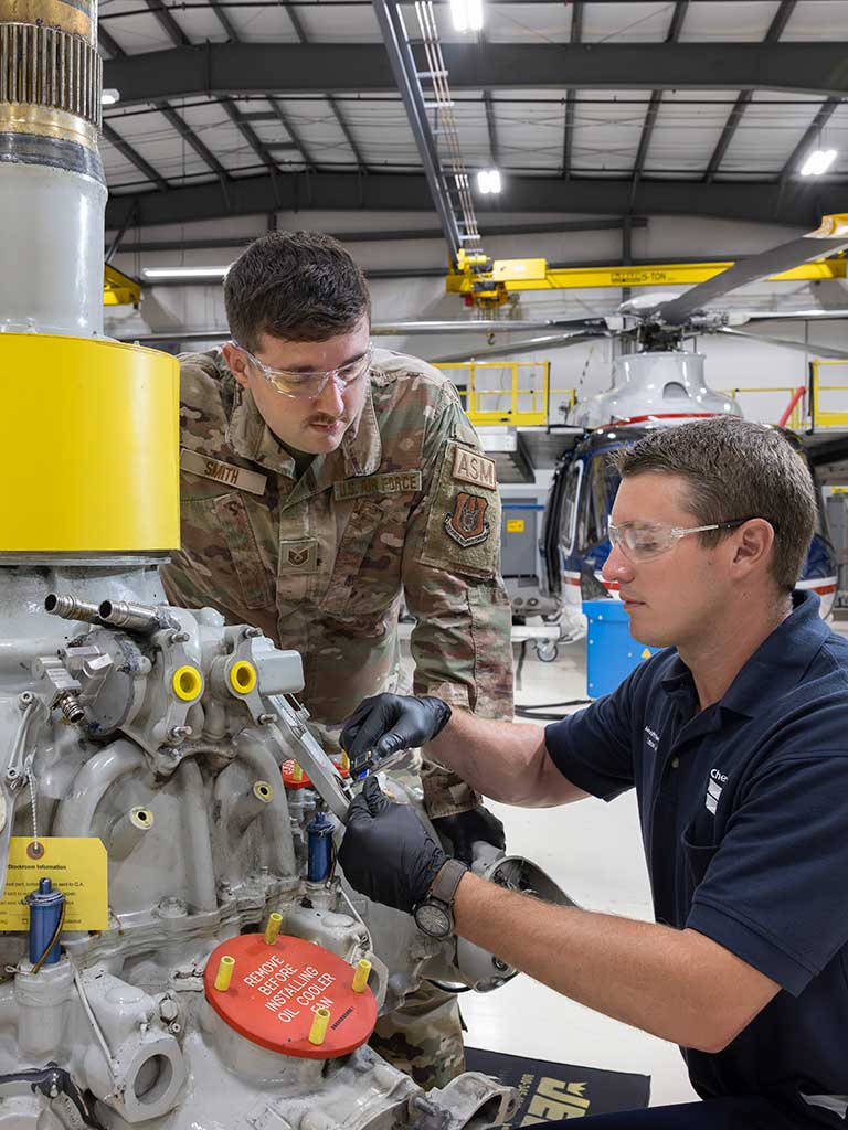 Air Force members are observing Yas Marina perform inspections and maintenance before the new fleet arrives next spring.