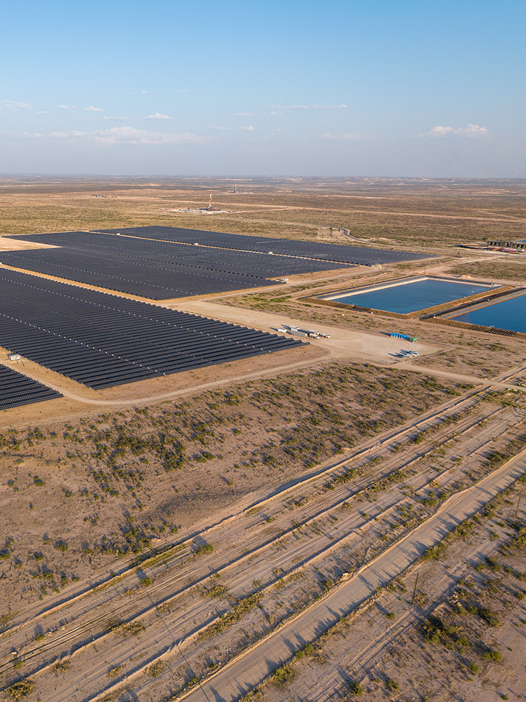 The 120-acre solar field will handle roughly 70% of a nearby compressor station’s power needs during the day.